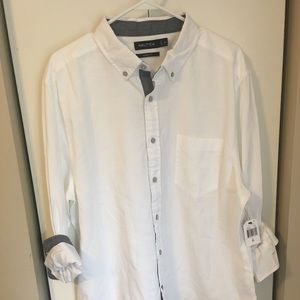 White Nautica Button-up